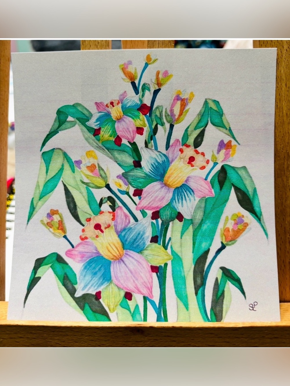 Alcohol marker pastel daffodil Art Print